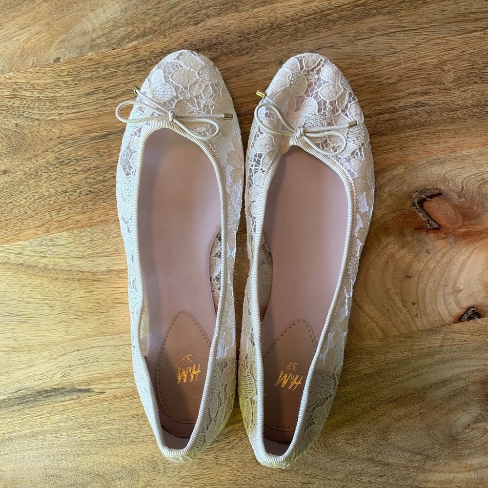 ✨2/$20✨ NWOT Lace Ballerina Flats